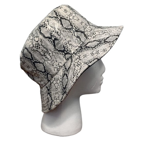 Accessories - Foux Reptile Snake Skin Bucket Hat